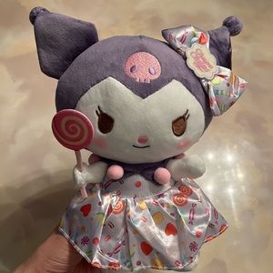 🌹2/$30 🌹BNWT Kuromi plushie, 11” Kuromi doll holding a candy